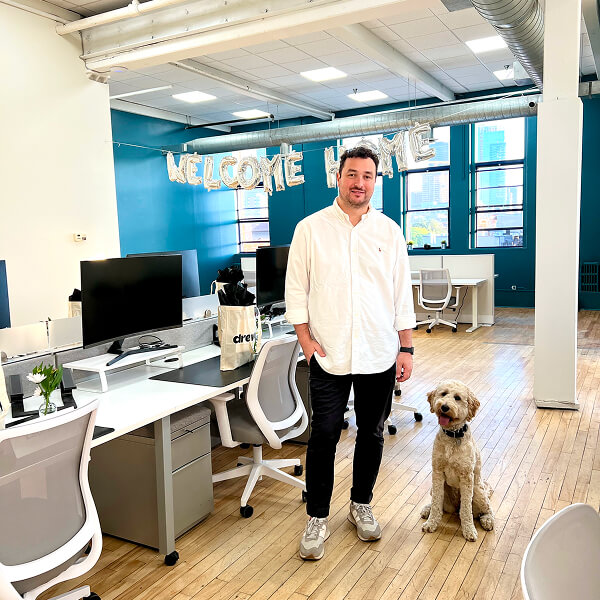 andrew-and-daisy-in-new-dreww-office
