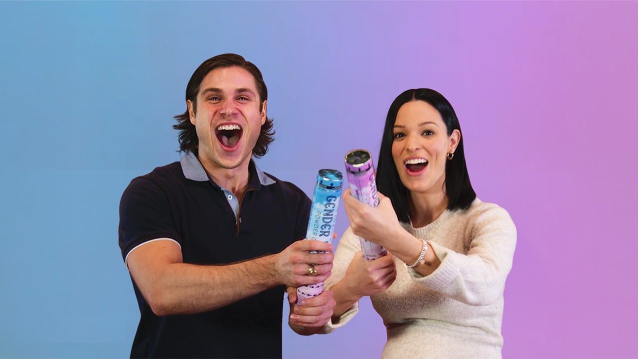 Andréanne Moran et Carl Lacourse dans la vidéo de révélation du sexe St. Regis produite par Dreww